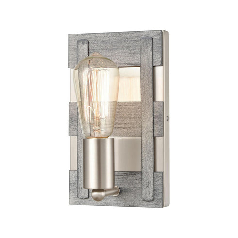 Elk Brigantine VANITY LIGHT in Weathered Driftwood Finish Model: 33451/1