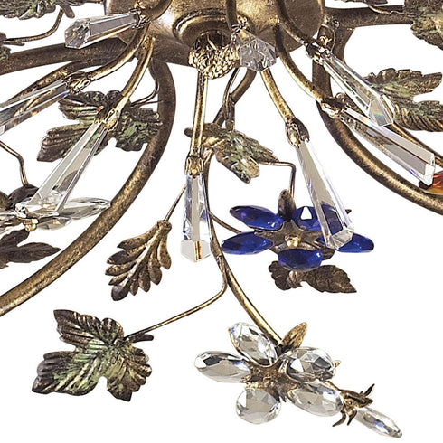 Elk Brillare SEMI FLUSH MOUNT in Bronzed Rust Finish Model: 9105/4