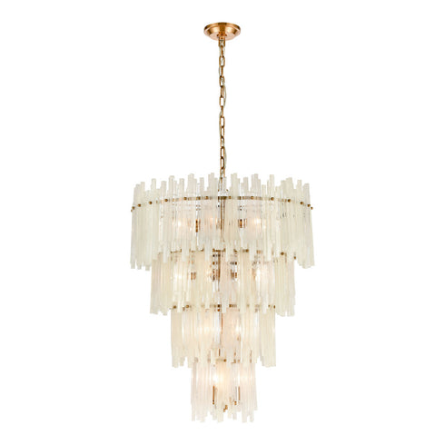 Elk Brinicle CHANDELIER in Aged Brass Finish Model: D4662