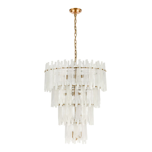 Elk Brinicle CHANDELIER in Aged Brass Finish Model: D4662