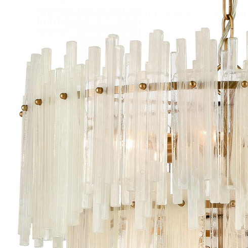 Elk Brinicle CHANDELIER in Aged Brass Finish Model: D4662