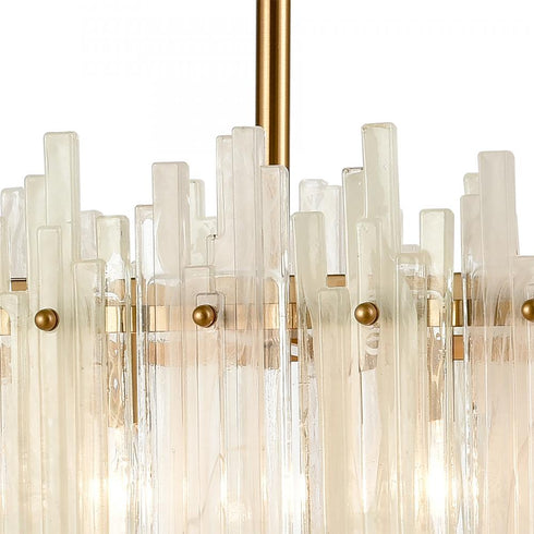 Elk Brinicle ISLAND LIGHT in Aged Brass Finish Model: D4663