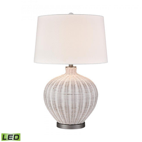 Elk Brinley 29 Inch High 1 Light Table Lamp Includes LED Bulb in White Finish Model: H0019-10321-LED