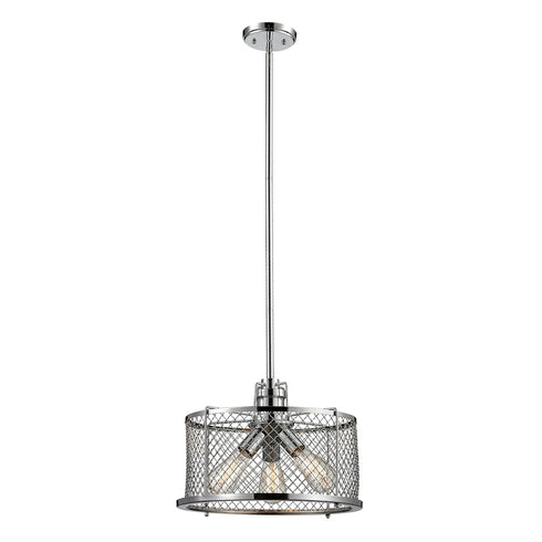 Elk Brisbane 3 Light PENDANT in Polished Chrome Finish Model: 55002/3