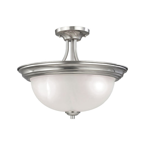 Elk Bristol Lane 3 Light SEMI FLUSH MOUNT in Brushed Nickel Finish Model: 2103SF/20