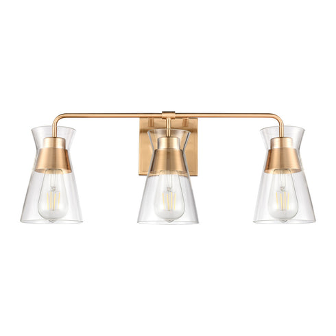 Elk Brookville VANITY LIGHT in Burnished Brass Finish Model: 47672/3