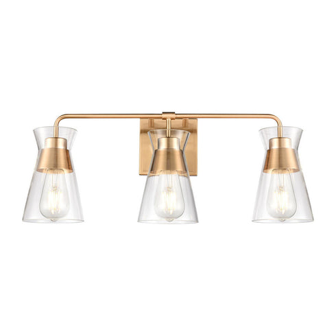 Elk Brookville VANITY LIGHT in Burnished Brass Finish Model: 47672/3