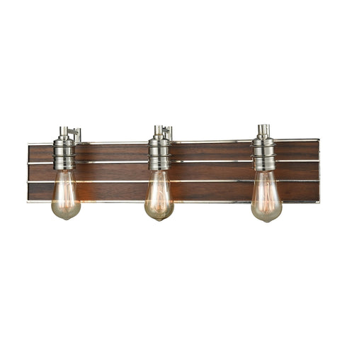 Elk Brookweiler VANITY LIGHT in Polished Nickel Finish Model: 16431/3
