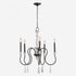 Elk Brownell 24.5 Inch Wide 5 Light Chandelier in Anvil Iron Model: 90201/5