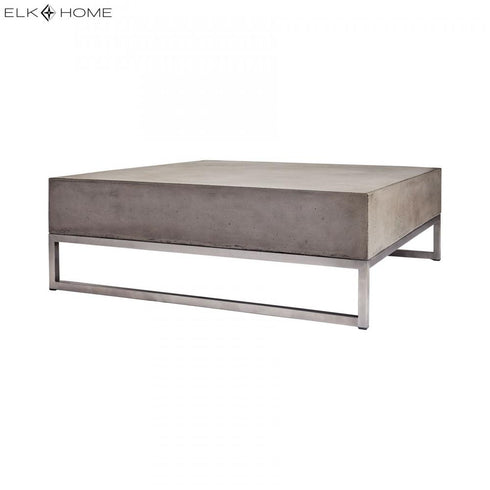 Elk Bulwark COFFEE TABLE in Waxed Concrete Finish Model: 157-027