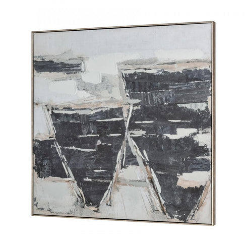Elk Burgess II Abstract Framed Wall Art in Off White Finish Model: S0056-10630