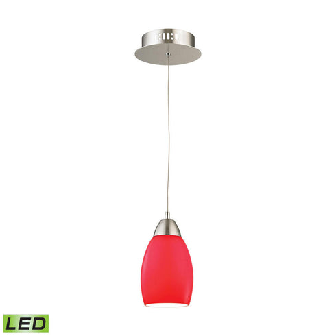 Elk Buro 1 Light MINI PENDANT in Satin Nickel Finish Model: LCA201-11-16M
