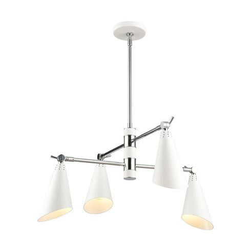 Elk Calder CHANDELIER in Polished Chrome Finish Model: 89206/4