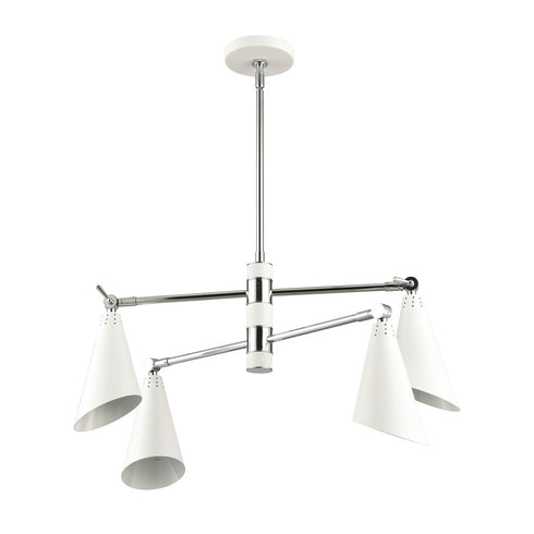 Elk Calder CHANDELIER in Polished Chrome Finish Model: 89206/4