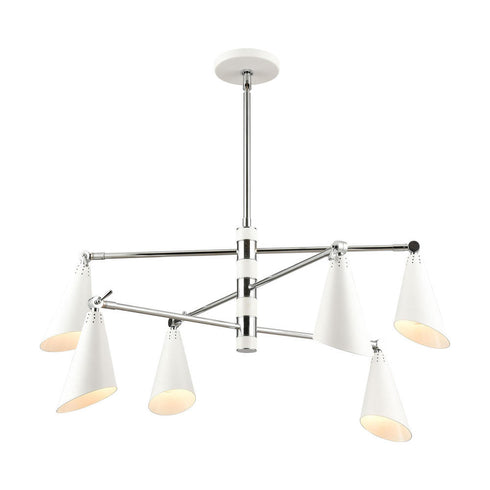 Elk Calder CHANDELIER in Polished Chrome Finish Model: 89207/6
