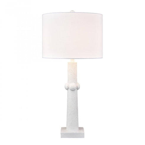 Elk Calvin 32.5 Inch High 1 Light Table Lamp in Plaster White Model: H0019-11081