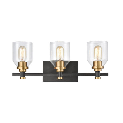Elk Cambria VANITY LIGHT in Matte Black Finish Model: 15402/3