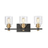Elk Cambria VANITY LIGHT in Matte Black Finish Model: 15402/3