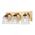 Elk Candace 15.75 Inch Wide 3 Light Vanity Light in Satin Brass with Matte Black Model: 18612/3