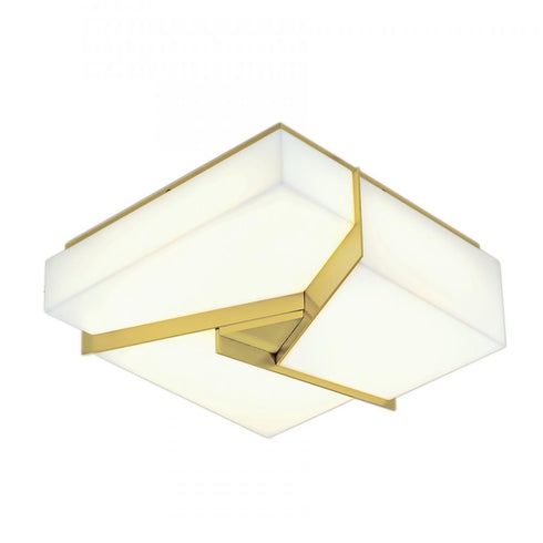 Elk Candeau 12.75 Inch Wide Integrated LED Flush Mount in Satin Brass Model: 5396-SB-MA