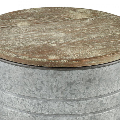 Elk Cannes ACCENT TABLE in Galvanized Finish Model: 3138-412