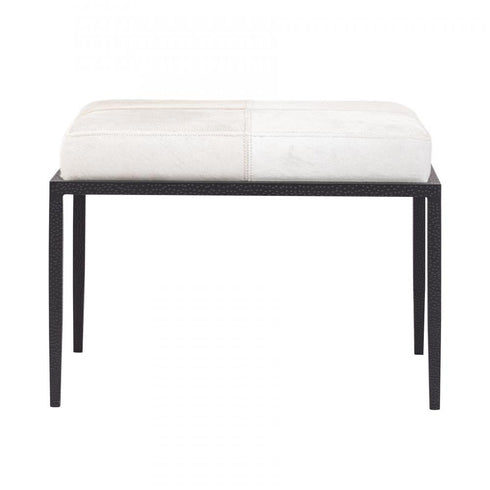 Elk_discontinued Canyon Short Bench in Dark Bronze with Ivory Hide Model: H0805-10875