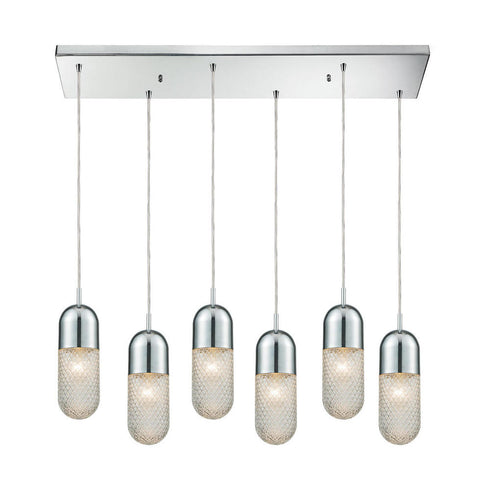 Elk Capsula 6 Light MINI PENDANT in Polished Chrome Finish Model: 56661/6RC