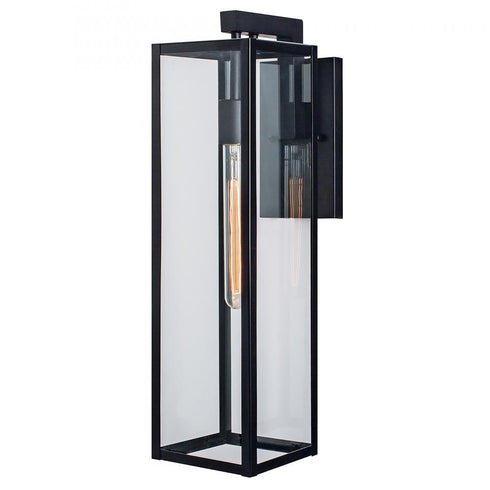 Elk Capture 21 Inch High 1 Light Outdoor Sconce in Matte Black Model: 1187-MB-CL