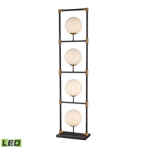 Elk_discontinued Career Ladder 59 Inch High 4 Light Floor Lamp in Matte Black Includes LED Bulbs Model: D4264-LED