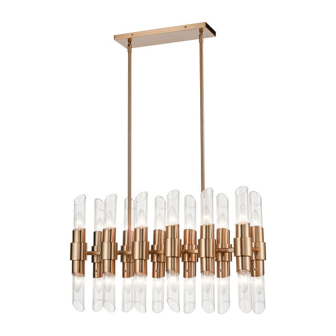 Elk Carisbrooke ISLAND LIGHT in Burnished Brass Finish Model: D4457