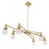 Elk Carnival 49.5 Inch Wide 6 Light Chandelier in Polished Nickel Model: 8158-PN-CL