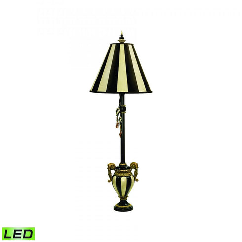 Elk Carnival Stripe 32 Inch High 1 Light Table Lamp in Antique Black Includes LED Bulb Model: 91-234-LED
