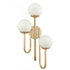 Elk Caroline 28 Inch High 3 Light Left Sconce Brushed Gold Model: 89673/3