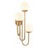 Elk Caroline 28 Inch High 3 Light Right Sconce Brushed Gold Model: 89674/3