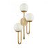 Elk Caroline 28 Inch High 3 Light Right Sconce Brushed Gold Model: 89674/3