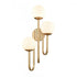Elk Caroline 28 Inch High 3 Light Right Sconce Brushed Gold Model: 89674/3