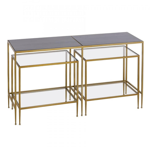 Elk Carrick Nesting Console Table Set of 3 in Dark Mahogany Model: H0805-9918/S3