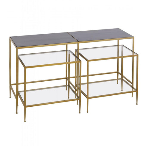 Elk Carrick Nesting Console Table Set of 3 in Dark Mahogany Model: H0805-9918/S3