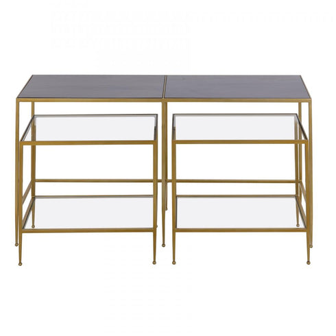 Elk Carrick Nesting Console Table Set of 3 in Dark Mahogany Model: H0805-9918/S3