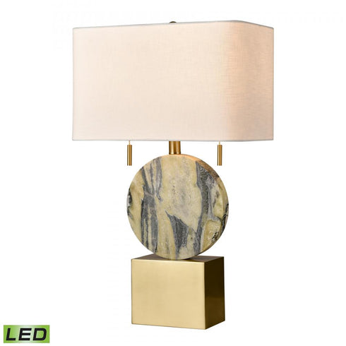 Elk Carrin 26 Inch High 2 Light Table Lamp in Honey Brass Includes LED Bulbs Model: D4705-LED