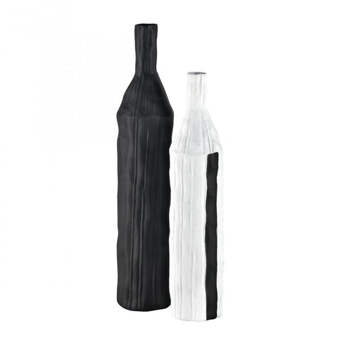 Elk Carter VASE JAR BOTTLE (2 pack) (2 pack) in Black Finish Model: H0017-9167
