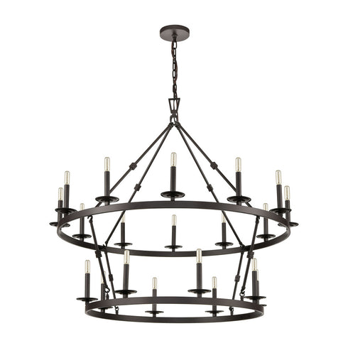 Elk Castle 20 Light CHANDELIER in Oil Rubbed Bronze Finish Model: D4667