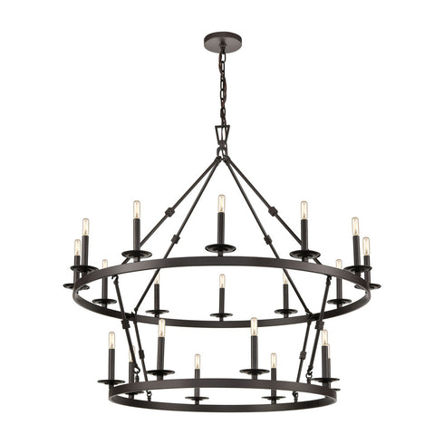 Elk Castle 20 Light CHANDELIER in Oil Rubbed Bronze Finish Model: D4667