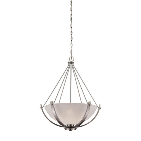 Elk Casual Mission 3 Light CHANDELIER in Brushed Nickel Finish Model: CN170342