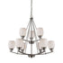 Elk Casual Mission 9 Light CHANDELIER in Brushed Nickel Finish Model: CN170922