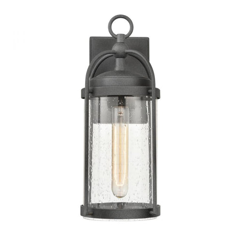Elk Catalonia 13.5 Inch High 1 Light Outdoor Sconce in Distressed Zinc Model: 69721/1