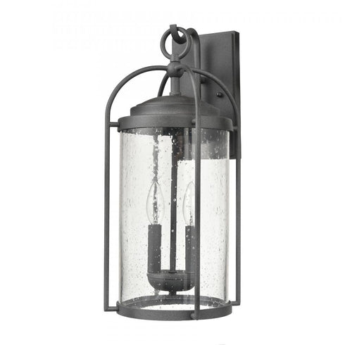 Elk Catalonia 19 Inch High 2 Light Outdoor Sconce in Distressed Zinc Model: 69730/2