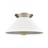 Elk Cavendish 16 Inch Wide 1 Light Semi Flush Mount Brushed Nickel Model: 89993/1