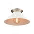 Elk Cavendish 16 Inch Wide 1 Light Semi Flush Mount Brushed Nickel Model: 89993/1