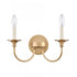 Elk Cecil 14 Inch Wide 2 Light Vanity Light Natural Brass Model: 89721/2